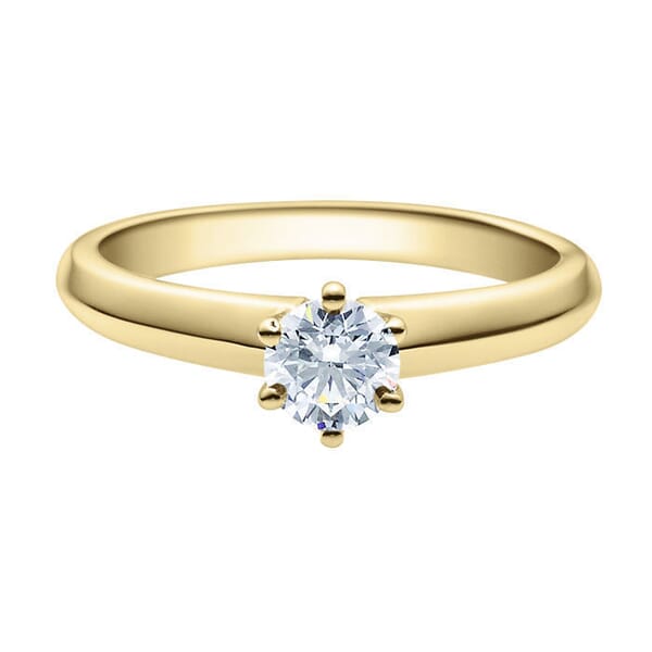 Diamantring forlovelsesring 0,50 ct i 14kt gull.  Violetta - 18003050